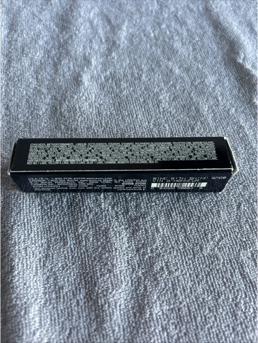 Avon glaze wear diamonds lipstick  “wine with shine”